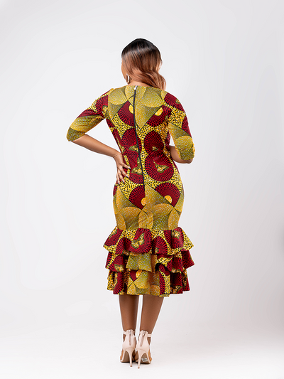 african-print-kadija-raglan-sleeves-three-steps-flare-dress-3