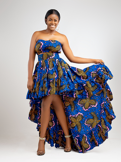 African Print Tiwa butterfly set-1